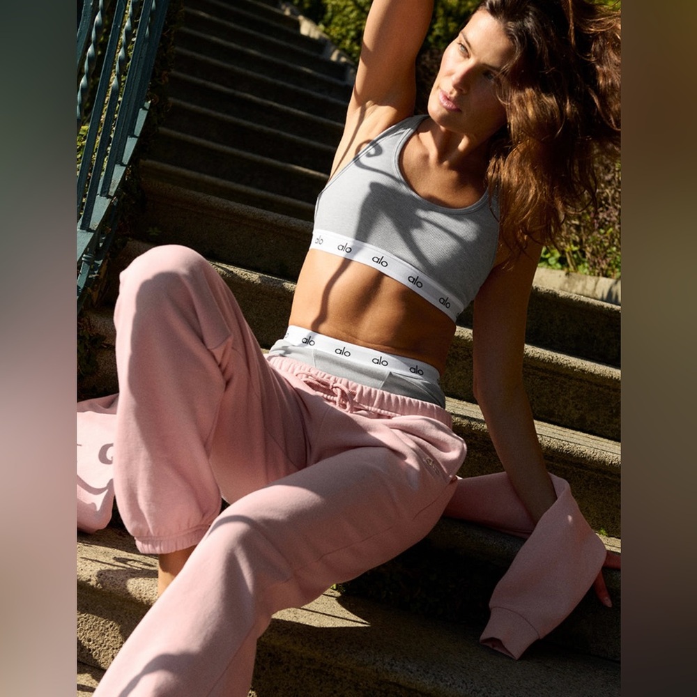 ALO Yoga Accolade Sweatpant Joggers Pink Quartz M new